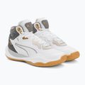 Pánska basketbalová obuv PUMA Playmaker Pro Mid Trophies ash gray/cast iron/puma gold 4