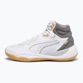 Pánska basketbalová obuv PUMA Playmaker Pro Mid Trophies ash gray/cast iron/puma gold 7