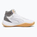 Pánska basketbalová obuv PUMA Playmaker Pro Mid Trophies ash gray/cast iron/puma gold 9