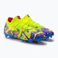 PUMA Future Ultimate Energy FG/AG pánske kopačky ultra blue/yellow alert/luminous pink 4