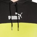 Pánska mikina PUMA ESS+ Block Hoodie TR puma black/lime sheen 3