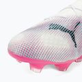 Futbalová obuv PUMA Future 7 Ultimate Low FG/AG white/black/poison pink/bright aqua/silver mist 7