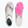 Futbalová obuv PUMA Future 7 Ultimate Low FG/AG white/black/poison pink/bright aqua/silver mist 11
