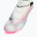 Futbalová obuv PUMA Future 7 Ultimate Low FG/AG white/black/poison pink/bright aqua/silver mist 12