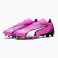 Kopačky PUMA Ultra Match FG/AG jedovatá ružová/puma biela/puma čierna 10