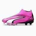 Kopačky PUMA Ultra Match + LL FG/AG poison pink/puma white/puma black 8