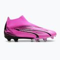 Kopačky PUMA Ultra Match + LL FG/AG poison pink/puma white/puma black 9