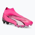 Kopačky PUMA Ultra Match + LL FG/AG poison pink/puma white/puma black