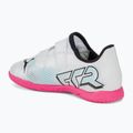 Detská futbalová obuv PUMA Future 7 Play IT V puma white/puma black/poison pink 3