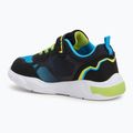 KangaROOS K-SLB Lighto EV jet black/limetta detská obuv 3