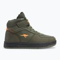 Detská obuv KangaROOS K-CP Bound Mid EV military green / flame 2