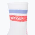 CEP Miami Vibes 80's white/pink sky pánske kompresné bežecké ponožky 5