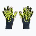 Brankárske rukavice uhlsport Prediction Supergrip + Finger Surround navy/white/fluo yellow