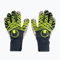 Brankárske rukavice uhlsport Prediction Supergrip + HN navy/white/fluo yellow