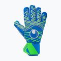 Brankárske rukavice uhlsport Aquagrip HN pacific blue/fluo green/w
