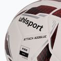 Futbalová lopta uhlsport Attack Addglue white/black/fluo red veľkosť 5 3