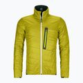 Pánska hybridná bunda Ortovox Swisswool Piz Boval zelená obojstranná 6114100052