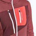 Dámska trekingová mikina Ortovox Fleece Grid Hoody červená 87201 5