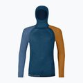Pánska termoakčná mikina ORTOVOX 120 Comp Light Hoody petrol blue