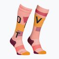 Dámske lyžiarske ponožky ORTOVOX Freeride Long Socks Cozy bloom