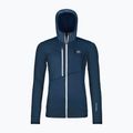 Dámska mikina ORTOVOX Fleece Grid Hoody deep ocean