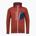 Pánska mikina ORTOVOX Fleece Grid Hoody clay orange