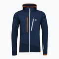 Pánska mikina ORTOVOX Fleece Grid Hoody deep ocean