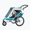Qeridoo Speedkid2 dvojmiestny príves na bicykel modrý Q-SK2-21-P 10