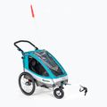 Qeridoo Sportrex1 príves na bicykel pre jednu osobu modrý Q-SR1-21-P