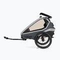 Qeridoo Kidgoo 2 dvojmiestny príves na bicykel sivý Q-KDG2-22-SG 2