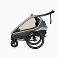 Qeridoo Kidgoo 2 dvojmiestny príves na bicykel sivý Q-KDG2-22-SG 3