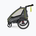 Qeridoo Qupa 1 príves na bicykel pre jednu osobu sivo-žltý Q-QUP1-22-LI 3