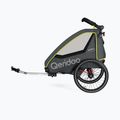 Qeridoo Qupa 2 príves na bicykel pre dve osoby sivo-žltý Q-QUP2-22-LI