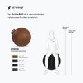 Gymnastická lopta STRYVE Active Ball 65 cm natural brown 9