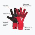 Brankárske rukavice T1TAN Rebel 2.0 Solar Red red 2