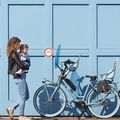 Predné sedadlo na bicykel URBAN IKI modré U-212702 8