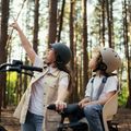 Urban Iki U-me béžovo-čierne sedadlo na bicykel 7