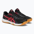Pánska squashová obuv ASICS Upcourt 5 black / classic red 5