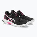 Dámska volejbalová obuv ASICS Netburner Ballistic FF 3 black / hot pink 5