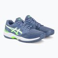 Pánska squashová obuv ASICS Gel-Court Hunter 3 denim blue/lime burst 4