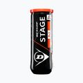 Detské tenisové loptičky Dunlop Stage 2 3 ks oranžová/žltá 61339 2