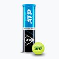 Tenisové lopty Dunlop ATP Tour 4 pack green