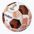 Futbalový lopta Molten F5U5000-34 Fifa UEFA Europa League 23/24 white/orange veľkosť 5 3