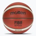 Basketbalová lopta Molten B6G4550 FIBA ​​brown veľkosť 6