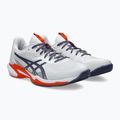 Pánska tenisová obuv ASICS Solution Speed FF 3 Clay white/ greyish purple 10