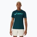 Pánske tenisové tričko ASICS Match Seasonal Graphic Tee saxon green