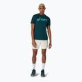 Pánske tenisové tričko ASICS Match Seasonal Graphic Tee saxon green 2