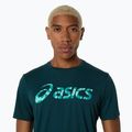 Pánske tenisové tričko ASICS Match Seasonal Graphic Tee saxon green 4