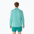 Pánske bežecké tričko longsleeve ASICS Road Lite-Show 1/2 Zip light teal 3