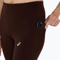 Dámske bežecké legíny ASICS Nagino Run Adjustable Tight coffee 5